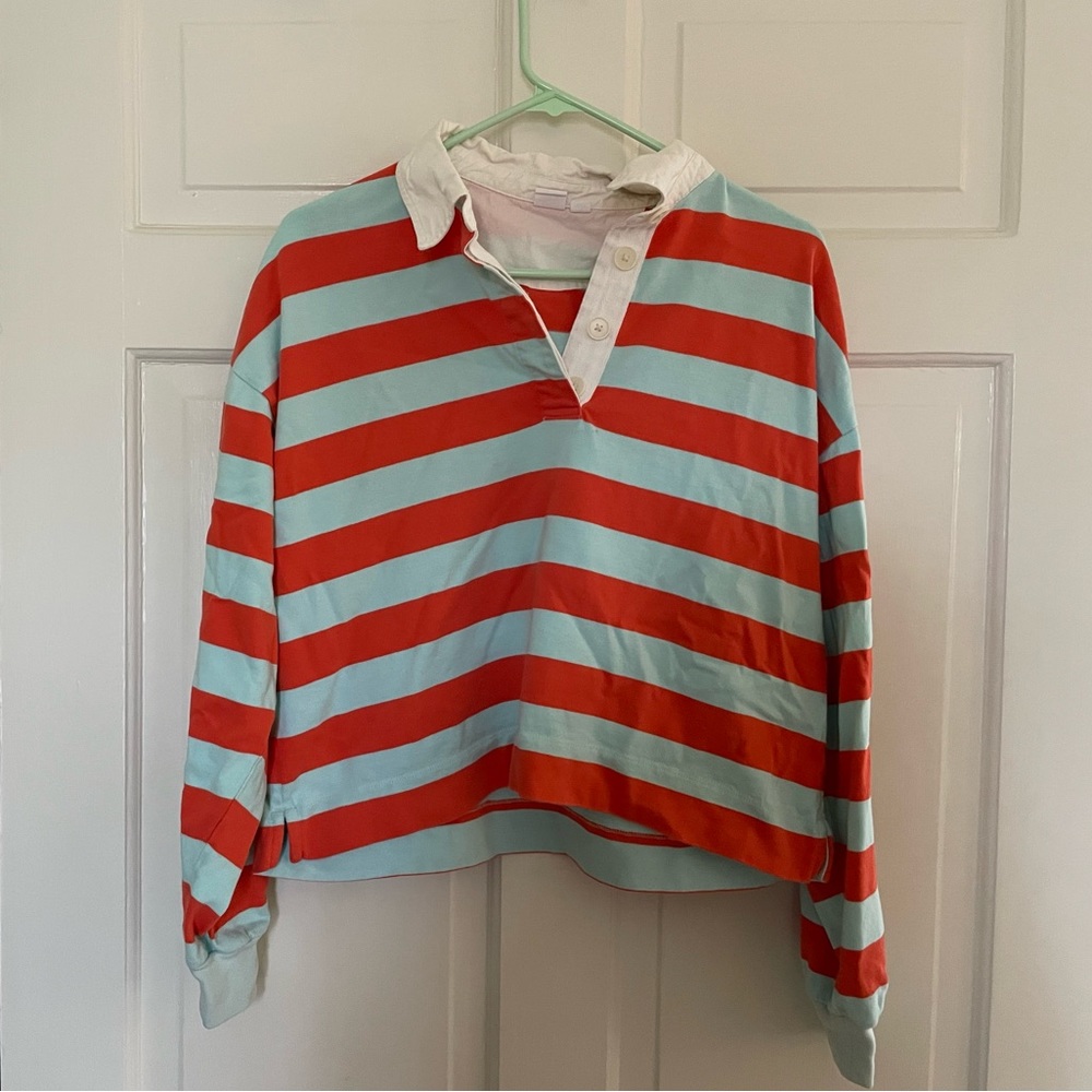 The Gap Striped Rugby crop top